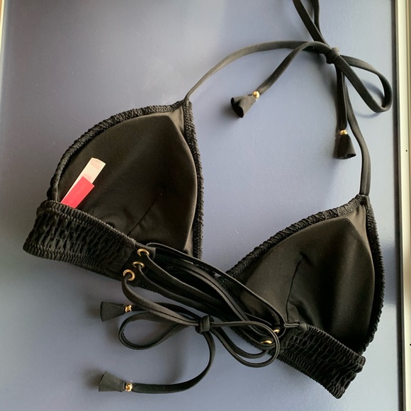 Victoria’s Secret Long-lined Smocked Bikini Top - Picture 2 of 4